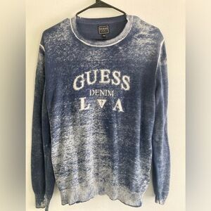 Faded Blue Guess Denim Long Sleeve 

Size: Medium